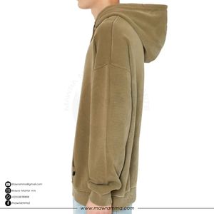 Sudadera con Capucha Oversize Unisex de Invierno, 100% Algodón, Forro Polar Grueso, con Logotipo Personalizado, Apliques Bordados, Bolsillo Estampado - Product Image 4