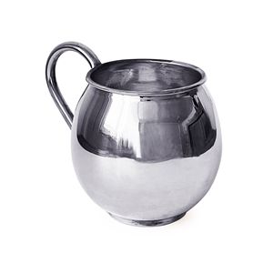 Tasse faite à la main en cuivre turc aspect antique verre Terra NICKEL couleur 600 ml avec poignée Design traditionnel - Product Image 2