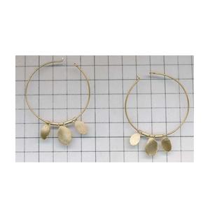 Pendientes de latón de diseño para mujer, Material de latón, plateado, antiguo, Color personalizado, joyería - Product Image 2