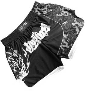 Venta al por mayor personalizado No Gi BJJ Fight MMA pantalones cortos de agarre para hombres aberturas sublimación impreso estilo casual con bolsillos patrón sólido - Product Image 4