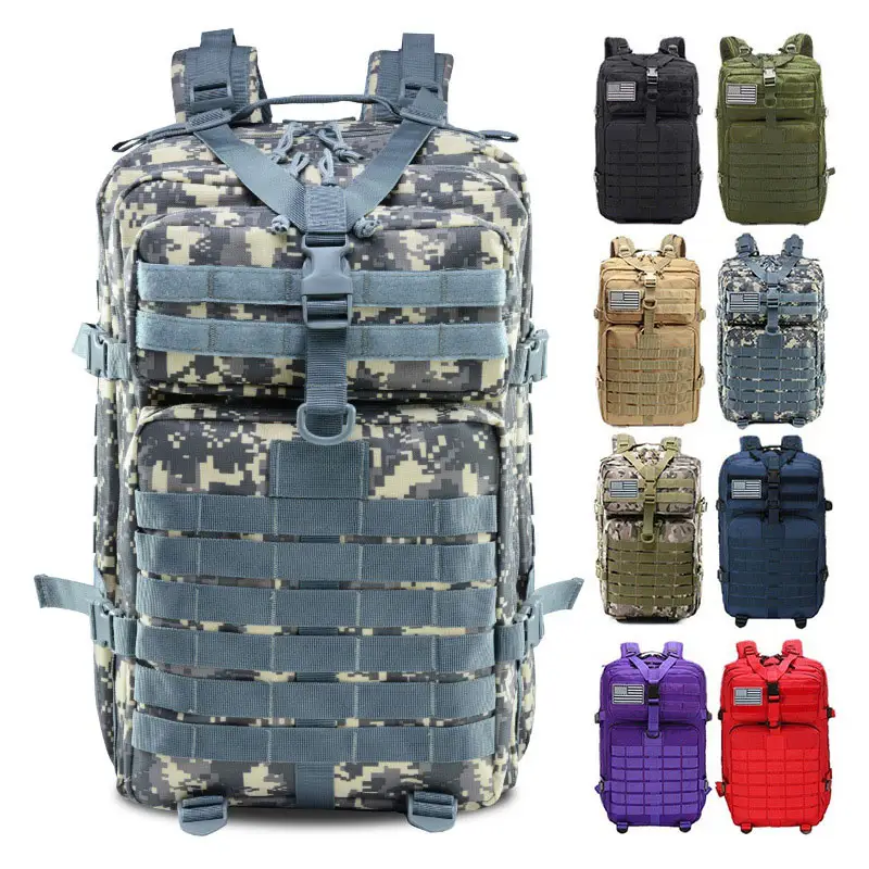 Large Capacity Outdoor Molle Tactical Assault Pack Bag for Hunting Camping Trekking Bug Out Backpack