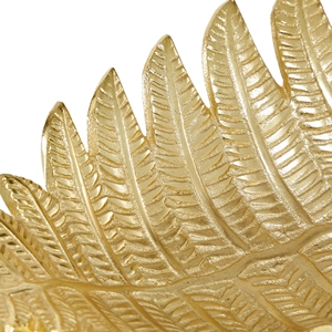 Bandejas decorativas de Navidad Estilo de árbol de Navidad Vajilla de vacaciones Plato de servicio y plato Artesanía hecha a mano Bandeja de oro Juego de 2 - Product Image 4