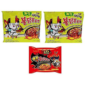 Samyang Poulet épicé chaud 11 saveurs Combo - Buldak Ramen 11 paquets - Product Image 3