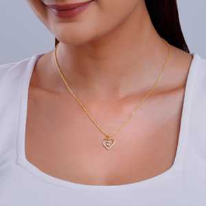 Oro Sparkheart Diamante Colgante Elegante Joyería Diseño para Mujer - Product Image 4