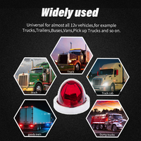 Luces LED Decorativas para Camiones 2026, Luces de Alta Potencia para Semirremolques, Luces Integradas de Vidrio Tipo Sandía, Reparación de Automóviles