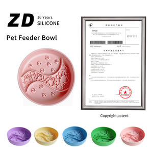 Silicone Slow <b>Feeder</b> Bowl for Dogs and <b>Cats</b> Non-Slip Lick Mat with Anxiety Relief Design Easy to Clean for Wet or Dry Food - Product Image 2