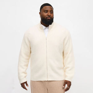 Suéter de Invierno de Punto 100% Lana para Hombre, Ecológico, Suave, Cálido, Transpirable, con Diseño Frontal para Máxima Comodidad - Product Image 1