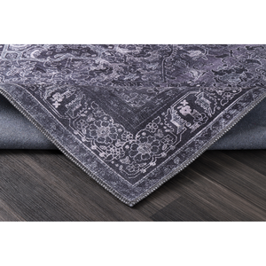 Netline Home Terrace Patina Dark Grey Vintage Washable <b>Rug</b> - Product Image 5