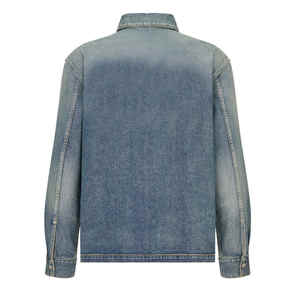 Veste en jean pour homme à prix d'usine, séchage rapide et respirante, nouvelle arrivée, vêtements de rue, couleur unie, veste en jean pour homme - Product Image 2