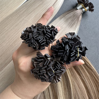 Extensions de cheveux à pointe plate les plus populaires en gros Extensions de cheveux à pointe K pré-collée en kératine Cheveux humains