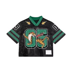 เสื้อฟุตบอลอเมริกันแบบครอปพิมพ์ลายโลโก้ด้วยเทคนิค Sublimation ระบายอากาศได้ดี ไซส์ใหญ่ แฟชั่นสตรีทแวร์ทันสมัย - Product Image 6