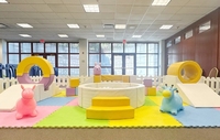 Équipement de jeux souples pour enfants personnalisé bon marché château gonflable location de piscines à balles pour fêtes d'anniversaire ensemble de jeux souples avec clôtures