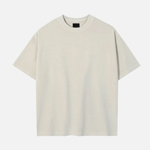 Vente en gros de t-shirts unis 100% coton pour hommes grande taille conception de logo personnalisé style formel respirant tricoté meilleur prix - Product Image 4