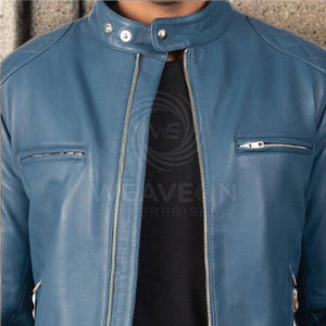 แจ็คเก็ตหนังผู้ชายแฟชั่นใหม่ขายดี สไตล์สตรีทสปริง กันลมและเป็นมิตรกับสิ่งแวดล้อม - Product Image 1