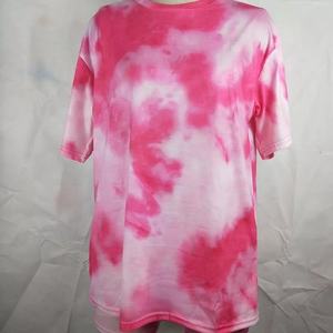 2022 venta al por mayor Tie Dye verano Tops de manga corta chaqueta Streetwear traje de 2 piezas de las mujeres conjuntos cortos - Product Image 4