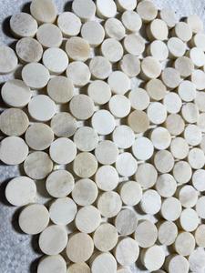 Boutons en os de buffle blanc naturel de haute qualité meilleure qualité pour une utilisation de vêtement forme ronde - Product Image 3