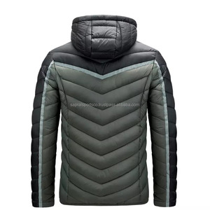 Alta calidad al por mayor OEM ligero Casual algodón relleno invierno cálido chaleco frontal Logo hombre Puffer chaqueta impermeable transpirable - Product Image 4