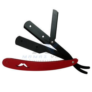 Nouveau design rasoir de barbier professionnel en acier inoxydable poignée pliante coupe droite gorge rasage rasoir hommes manuel Portable rasoir - Product Image 5