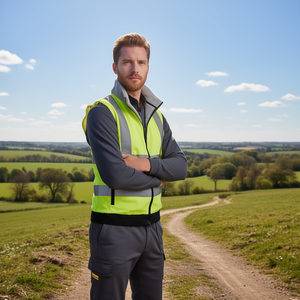 Gilet de sécurité haute visibilité Terrax Workwear Taille M Jaune EN 20471 Classe 1 - Product Image 3