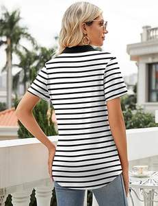 Camisetas Polo de verano informales para mujer con diseño impreso personalizado de la mejor calidad con impresión personalizada camisetas polo para mujer con impresión - Product Image 6