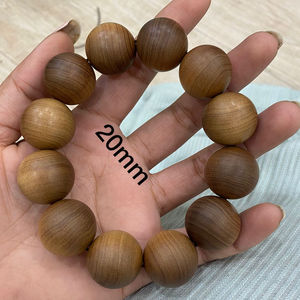 Rosarios de sándalo marrón religiosos hechos a mano, cuentas de madera con fragancia Natural, cuentas sueltas a granel Mala DEL SUR DE LA India para regalos - Product Image 1