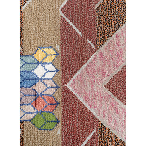 Alfombra de Lana y Seda de Bambú Anudada a Mano Freedom Manchaha Rosa Púrpura, 10 mm, Geométrica, Rectangular, para el Hogar, el Suelo del Pasillo - Les-8351 - Product Image 3