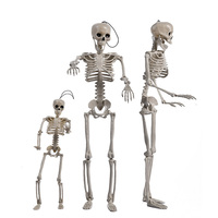 Squelette animatronique d'Halloween, modèle en plastique, batterie rechargeable, portable, durable, décoration de festival d'intérieur, couleur personnalisée