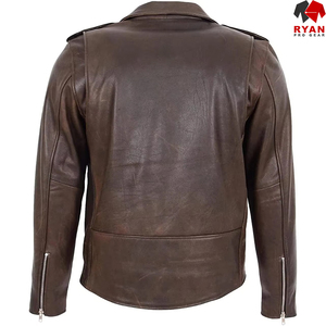 Chaqueta de Cuero PU Impermeable Informal Elegante Personalizada para Hombre, Negra con Cuello Bordado y Cremallera para Invierno, Servicio OEM Disponible - Product Image 2