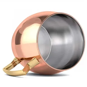 Jarra de cerveza de cobre de diseño moderno para uso doméstico y hotelero para fiestas navideñas para restaurantes - Product Image 6