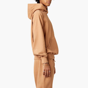 Sweat-shirt à capuche en polaire épaisse 500 GSM pour hommes avec logo imprimé personnalisé Sweat-shirt 100% coton surdimensionné pour l'hiver - Product Image 2