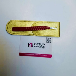 Meilleures pinces à cils diamantées GETUP BROSONS IMPEX GBI-EET 10 mm en acier inoxydable, revêtement poudré, anti-magnétiques et anti-statiques - Product Image 1