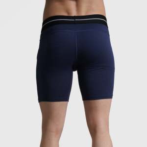 Calzoncillos bóxer de compresión para hombre GA, color azul marino, corte ajustado, tiro medio, tejido de punto con elastano, logotipo en la cintura - Product Image 2