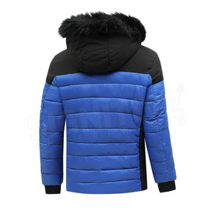 OEM Service Custom Logo Knitted Puffer Jacket Best Selling Solid Color Men's Winter <b>Spring</b> Breathable Fabric Warm - Product Image 2