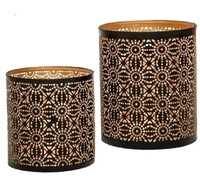 Porte-bougie votif en métal fait main personnalisable, motif feuille, lanterne parfumée, décoration de mariage, de Noël et de la maison, logo personnalisé
