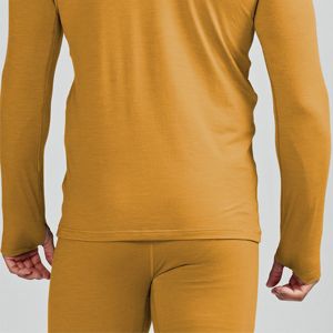 Unisexe 100% laine mérinos à manches longues-Fibre naturelle, parfait pour les activités hivernales et par temps froid - Product Image 5