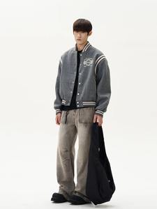 เสื้อแจ็กเก็ตทีมโรงเรียนสำหรับผู้ชายเสื้อโค้ทแฟชั่นสไตล์เกาหลีปักลายแนวสตรีทสำหรับฤดูหนาว - Product Image 2