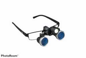 LOUPE 4X LOUPE SURGICAL DENTAIRE BINOCULAIRE OPTIQUE LOUPE BINOCULAIRE LOUPE CHIRURGICALE (NOIR) .... - Product Image 3