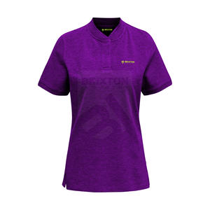 T-shirt en maille à manches courtes pour femme, personnalisé OEM, imprimé intégral, respirant, léger, infroissable, séchage rapide, couleur unie, haute qualité - Product Image 1