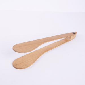 Beech Wood Frying <b>Tongs</b> - Natural Wooden <b>Kitchen</b> <b>Tongs</b> for Cooking & Serving - Heat-Resistant Non-Stick Food <b>Tongs</b> Salad Clip - Product Image 2