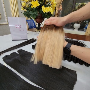 Vente en gros de paquets de cheveux humains crus 100% couleur ombre vendeurs de haute qualité paquets de cheveux humains du Vietnam - Product Image 1