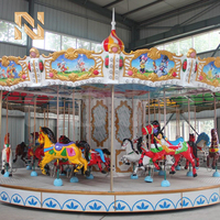Manège durable Nova Rides, carrousel extérieur pour 24 personnes, fête foraine, parc d'attractions, carrousel familial électrique CBD-24-ZT, usage commercial