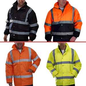 Veste de sécurité en polyester doux hautement réfléchissante, imperméable, résistante à l'huile, respirante, coupe-vent, certifiée EN, pour l'automne et l'hiver - Product Image 6