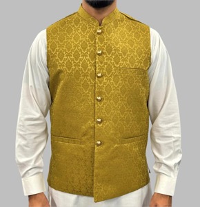 Gilet ethnique traditionnel pour homme, fait main, respirant, en coton biologique 100 %, pour usage quotidien et formel, vente en gros - Product Image 2