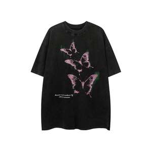 Prime Quality Custom Your Brand Logo Half Sleeve T-shirt Round Neck <b>Black</b> T-shirts Fashionable Latest Article Custom Tshirts - Product Image 4