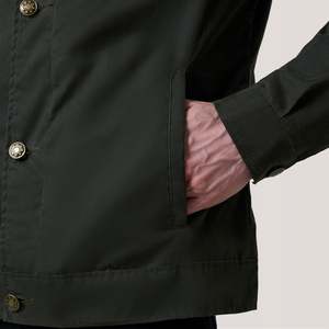 Irwin Vintage Leather Field <b>Jacket</b> Olive Waxed Canvas Zippered ODM Workwear Camouflage Patchwork for Autumn Spring Seasons XS - Product Image 6