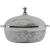 Casseroles tendance finition argentée, style arabe, support en métal du Moyen-Orient, meilleure qualité, chauffe-plats spécial Ramadan, buffet