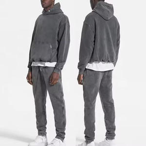Survêtement uni pull-over de haute qualité personnalisé avec prix de gros 100% coton avec survêtement au design personnalisé pour hommes - Product Image 3