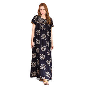Camisón Largo y Transpirable para Mujer, Marca Alpine, con Bolsillo Lateral, Cómodo para Uso Diario - Product Image 1