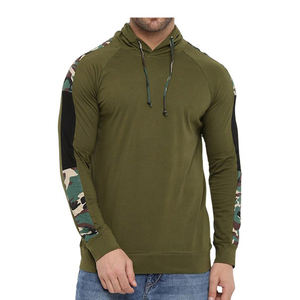 Sudadera con capucha y cremallera para hombre, de algodón grueso, corte ajustado, forro polar, talla grande, color liso, bordada, para otoño, OEM - Product Image 1