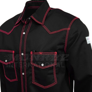 2025 Welding Work <b>Shirt</b> For Construction Industrial <b>Flame</b> Retardant Gear Heavy Duty <b>Flame</b> Resistant Welding fr <b>Shirt</b> - Product Image 4